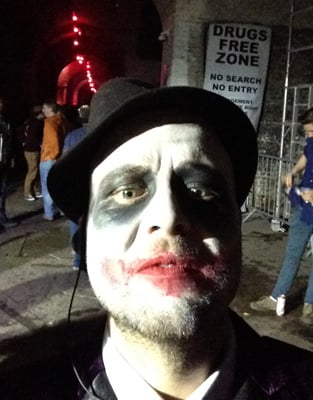 At work on Halloween ... Paul Jack