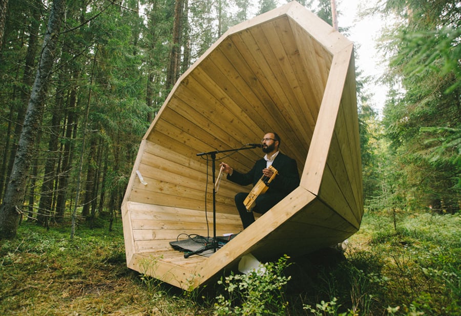 estonian-students-forest-megaphones-library-rooms-voru-county